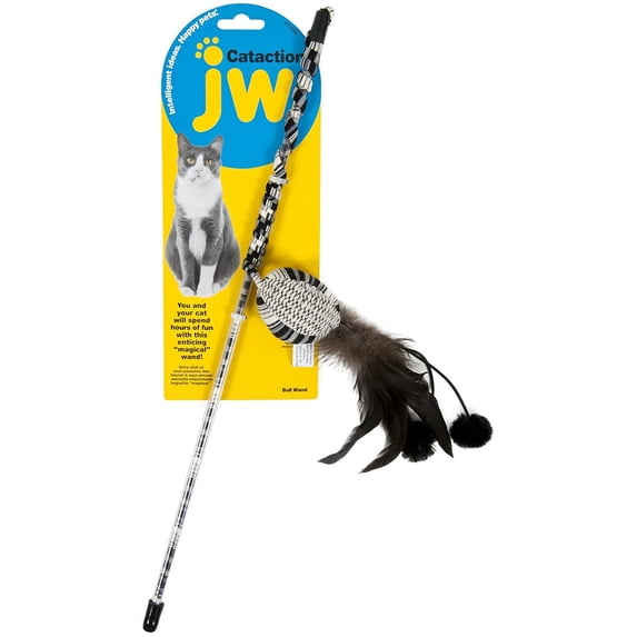 JW Pet Ball with Wand Cataction Toy