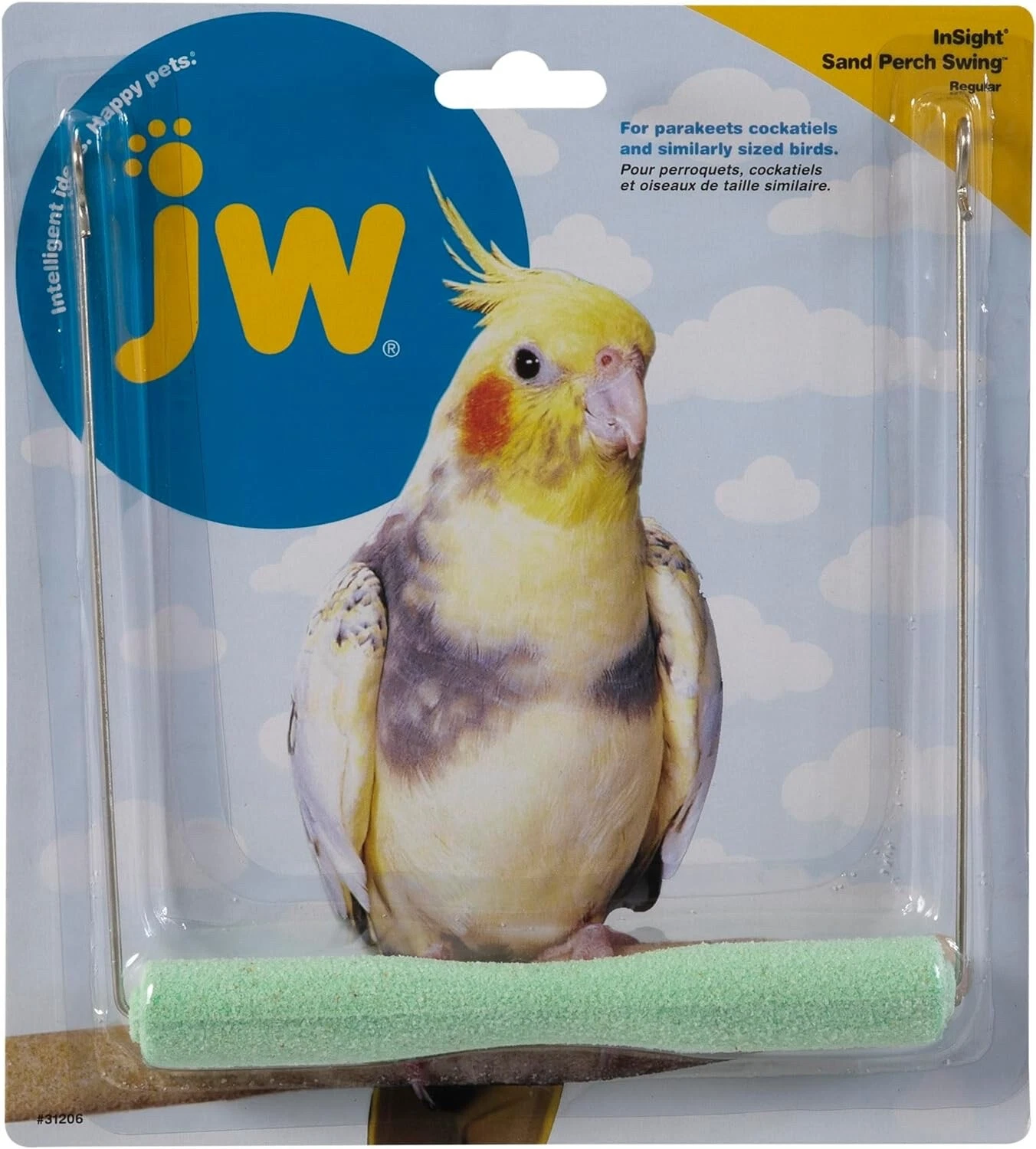 JW Pet Company Insight Sand Perch Swing Bird Toy Regular Swinging 8.5" X 8" X 1"