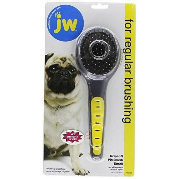 JW Pet Gripsoft Pin Brush Small -- 1 Brush