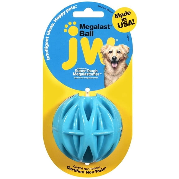 JW Pet Medium Megalast Ball Dog Toy 1-Pack