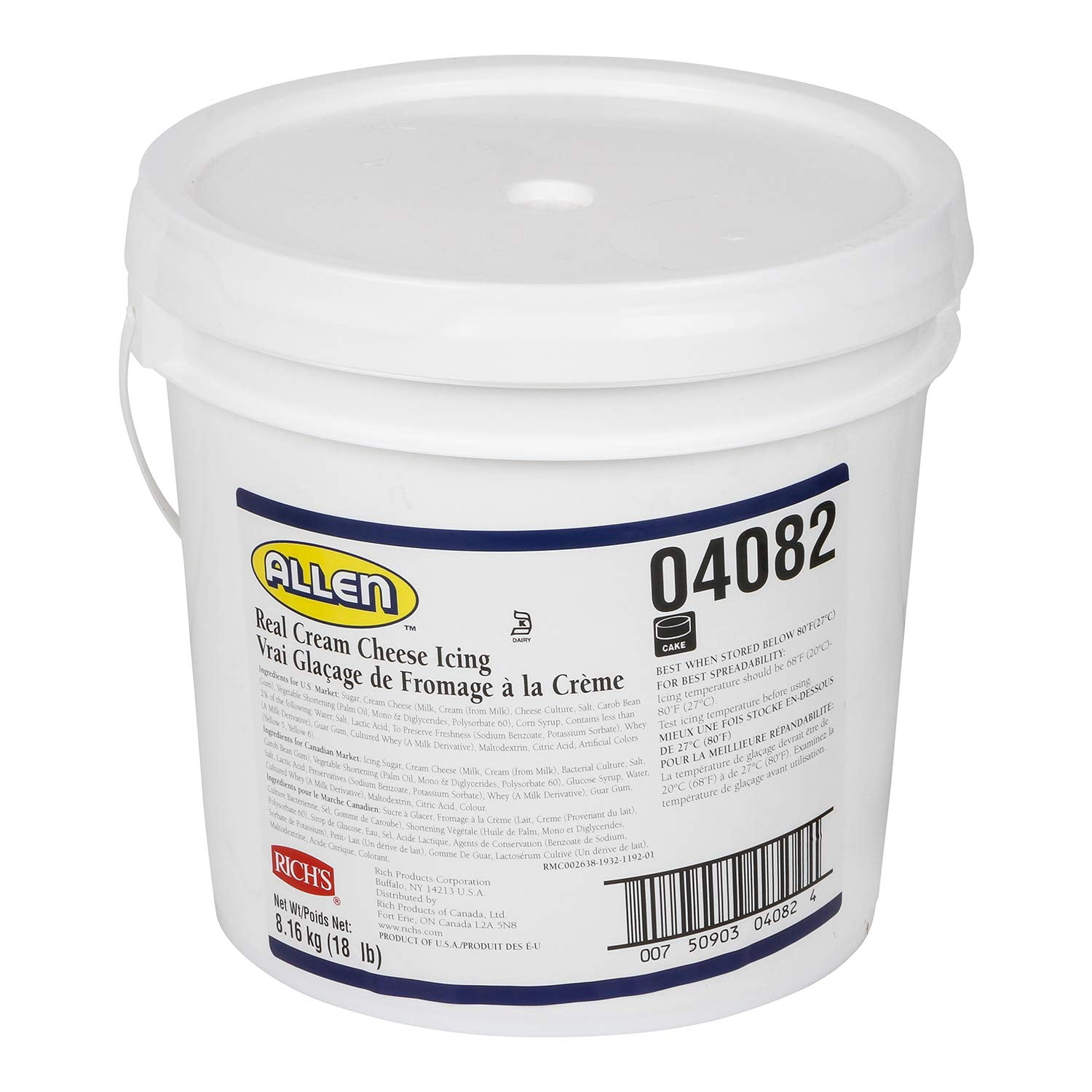 JW Real Icing, Cream Cheese, 288 Ounce