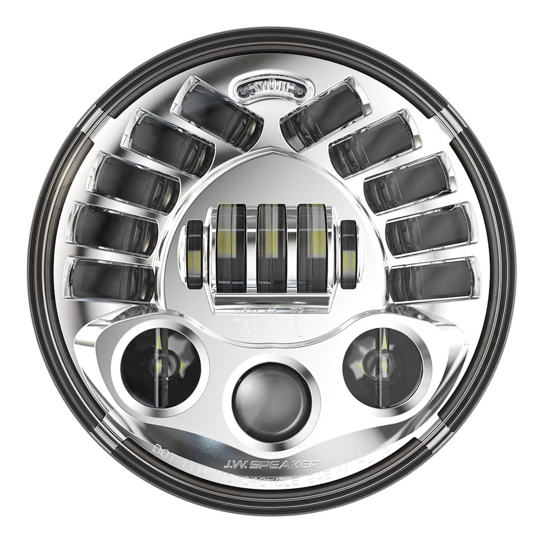 Set Of 2 JW Speaker 4x6 LED High Beam Headlights – Chrome Bezel, Non-Heated, DOT Certified – H4651 Replacement - View #2