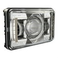 thumbnail image 1 of JW Speaker 551781 4 x 6 in. Rectangular Chrome 8800 Evolution 2 12/24V Projector LED Headlight, 1 of 2