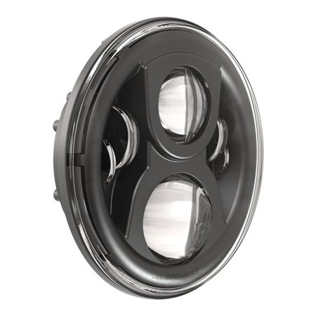 JW Speaker 7" EVO 2 Dual Burn Black Headlight w/Mounting Ring (0554981)