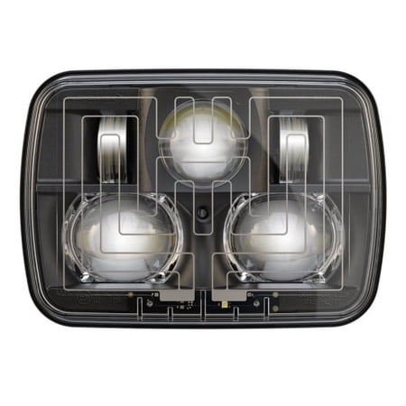 JW Speaker Model 8910 Evolution 2 Heated Headlight (Black Inner Bezel) - 0554481