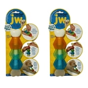 JW Stuffable Dog Toy - Fetch & Chew Toy for Dogs - Treat-Filling Capabilities - Pet Treat Pod Toy-Nylon Dog Toy Fill Food with Peanut Butter - Pack of 2