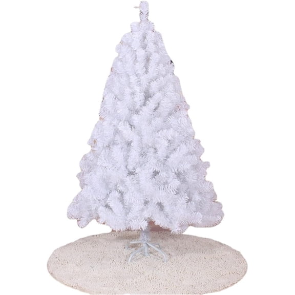 JWAKHMP Pencil Flocking Christmas Tree Flocking Tied Light ChristmasWhite Christmas Tree Height: 1.2M