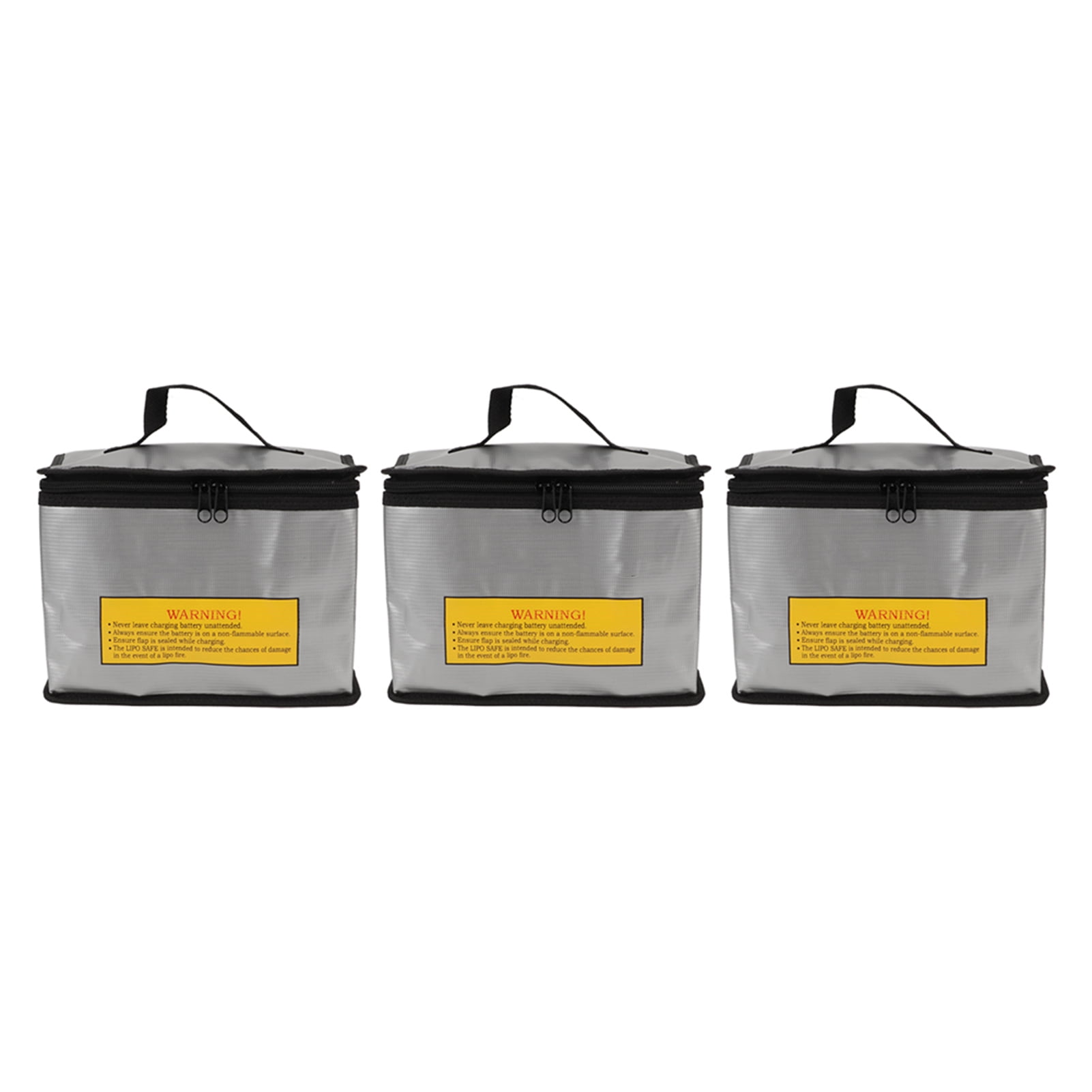 HRB Large Lipo Battery Bag - Fireproof Storage Bag For RC Batteries With Partitions & Handle
