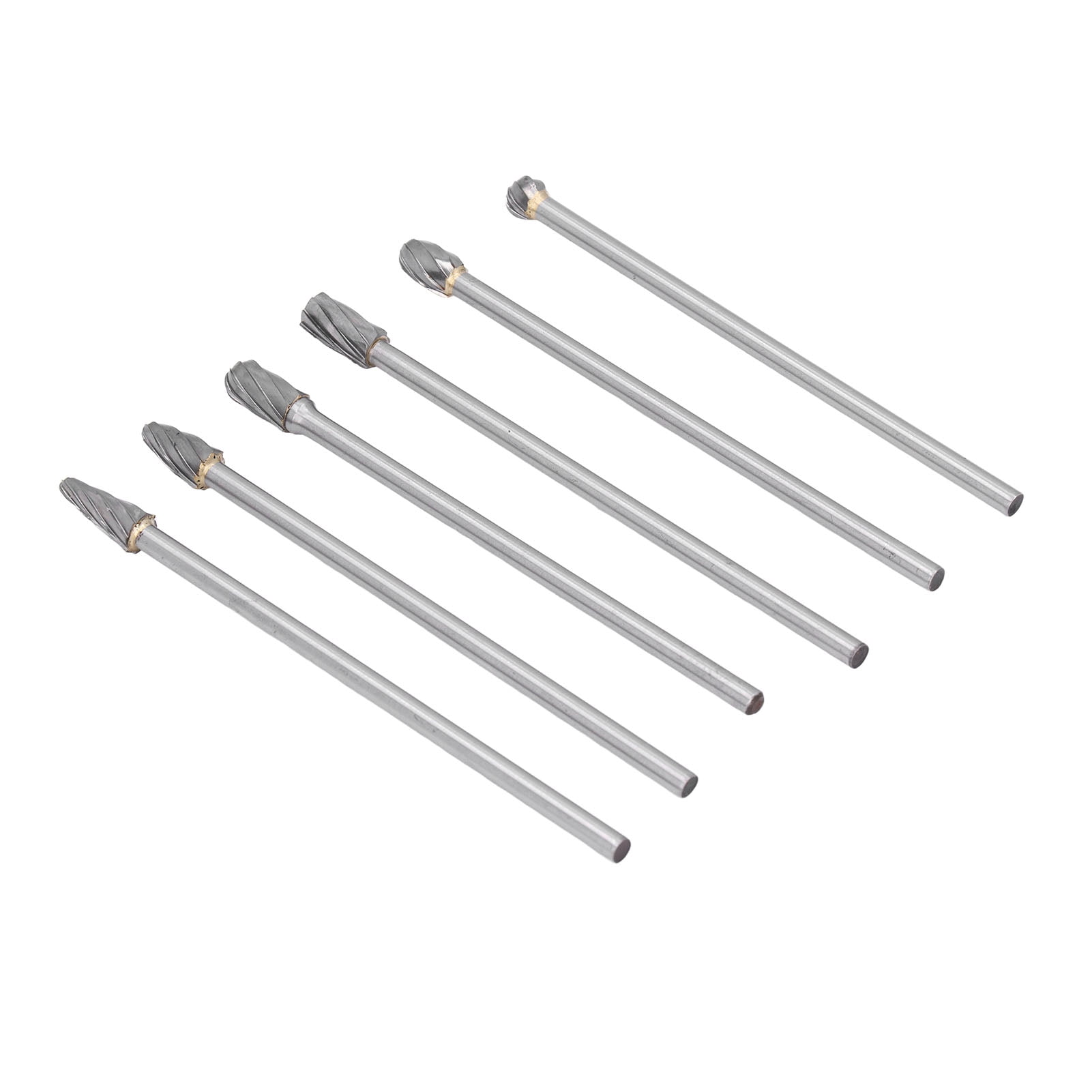 JWB6pcs Carbide Burrs Set Lengthen Tungsten Steel Solid Rotate
