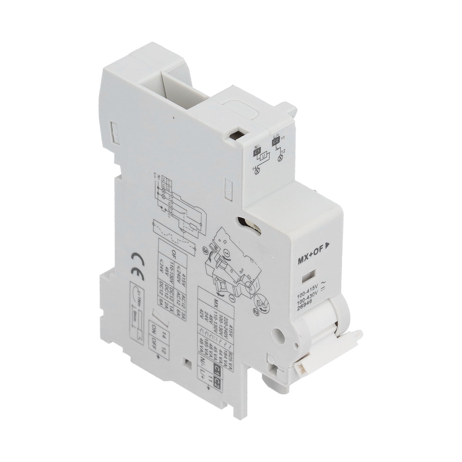 JWBCircuit Breaker Alarm C65 MX+OF Accurate Waterproof Shunt Auxiliary