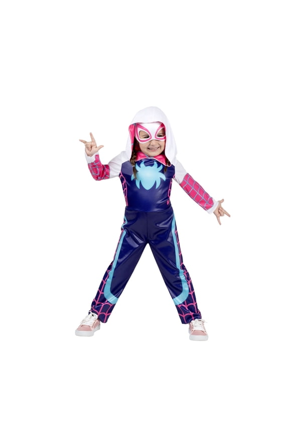 's Ghost Spider Halloween Costume for Toddler, Size 3-4T, by Jazwares