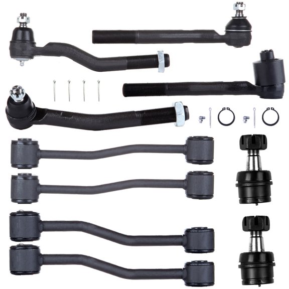 JWCARO 10PCS Front Rear Suspension Kit Fits 1999-2004 for Jeep Grand Cherokee K3201;K3202;ES3473;ES3472;ES3475;ES3474;K3185