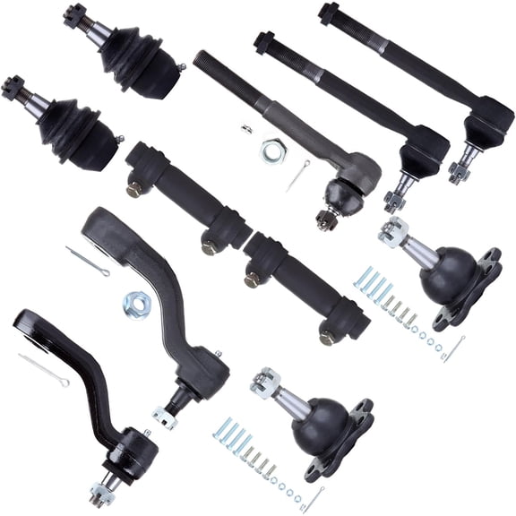 JWCARO 12PCS Front Suspension Kit Fits 1996-2000 for GMC Yukon,1996-1999 for Chevy K1500 ES2004S;ES2836RL;K6292;ES2838RL;K6447;K6335;K6509