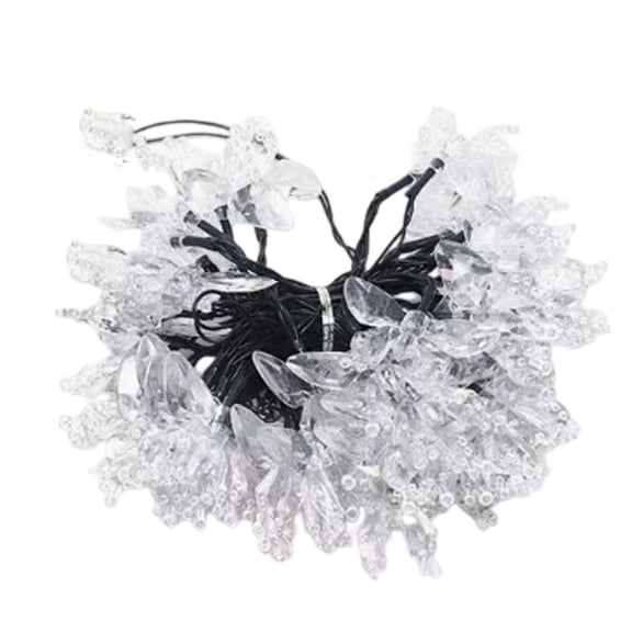 JWCJ Butterfly Battery String Lights, 9.8 ft Waterproof Outside String Lights, 20LED Butterfly Fairy Lights Outdoor, Decorative String Lights Indoor, for Wedding, Garden, Colored Light