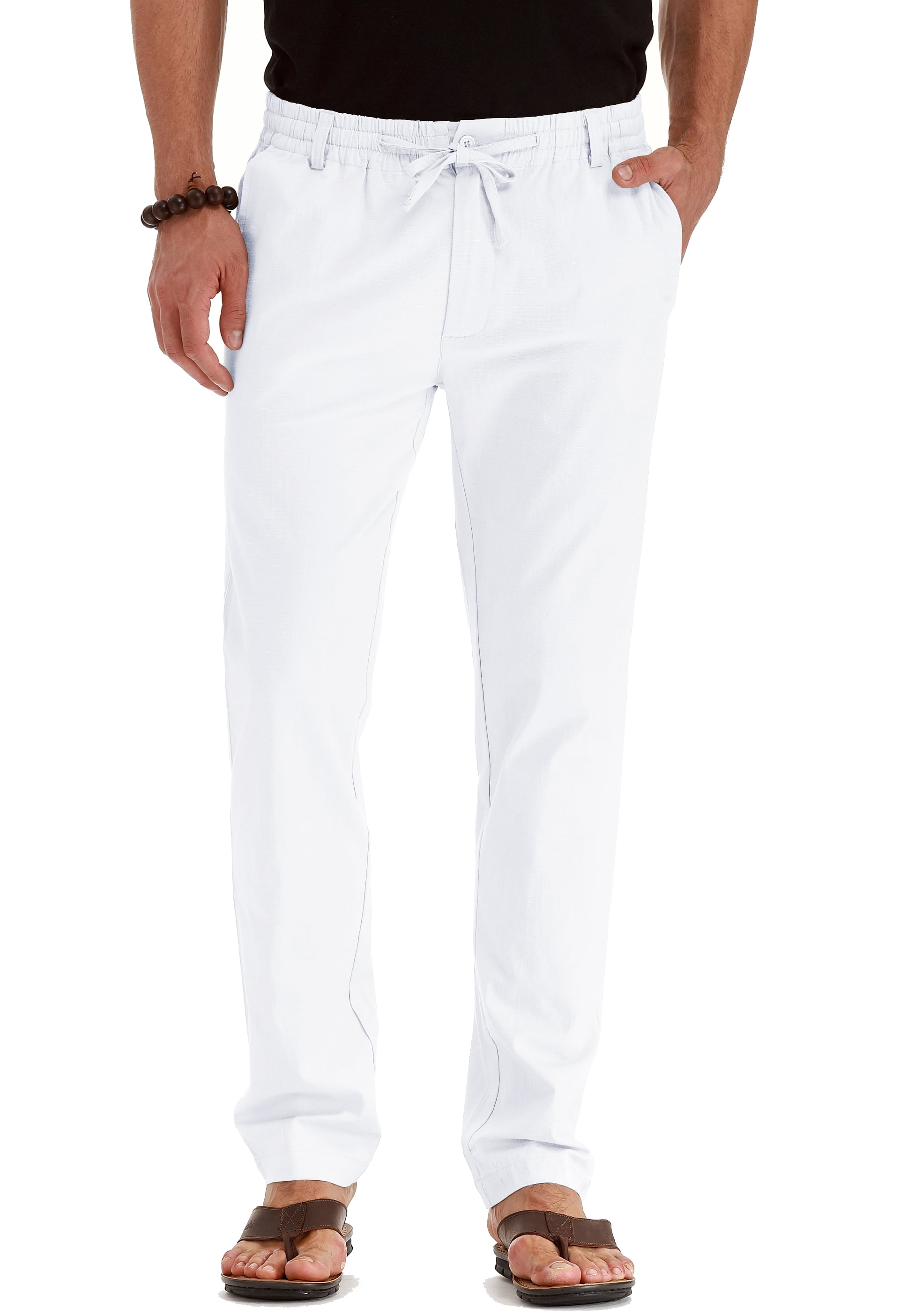 Brunello Cucinelli Linen Gabardine Leisure Drawstring Trousers in White for  Men | Lyst
