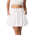 thumbnail image 1 of JWD Skirt for Women Boho High Waisted Ruffled Cute Casual Dressy Mini The Four Seasons Going Out Bloomer Skater Outfit White 2XL, 1 of 10