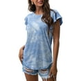 thumbnail image 1 of JWD Summer Ruffle Short Sleeve Knit Tunic Tops Shirts Tank Tee Blouse For Women, 1 of 7