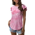 thumbnail image 1 of JWD Summer Ruffle Short Sleeve Knit Tunic Tops Shirts Tank Tee Blouse For Women, 1 of 7