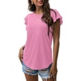 thumbnail image 1 of JWD Summer Ruffle Short Sleeve Knit Tunic Tops Shirts Tank Tee Blouse, 1 of 7