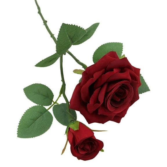JWDX Artificial Flowers Clearance, Rose Bouquet, Gifts for Your Loved Ones, Gift for Mother, Wedding Props, Rose Single Branch Multi Head Rose Wedding Simulation Flower Living Room Decoration
