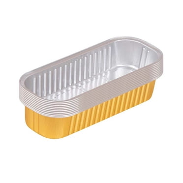 Aluminum Loaf Pans with Lids, FOUKUS 8x4 Disposable Lunch Containers