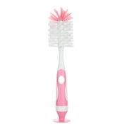 JWDX Brush, Cleaning Brush, Children Pacifier Brush Milk Bottle Water Cup Cleaning Brush Can Stand Milk Bottle Brush Function Two In One Cleaning Brush Pink