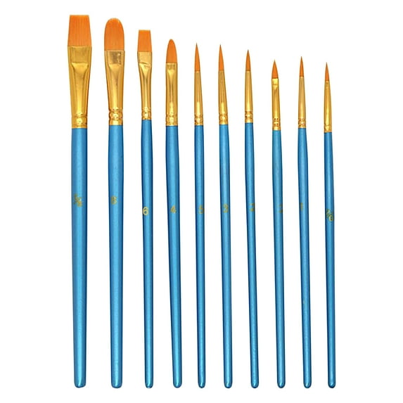 JWDX Brushes Clearance, Paint&nbsp;Brushes, Painting Pen, Art Tools, Brush Set, Round Tip Brushes Nylon Brushes Artist Wood Brushes for Oil Watercolor Face Nail Arts Miniature and Rock Painting