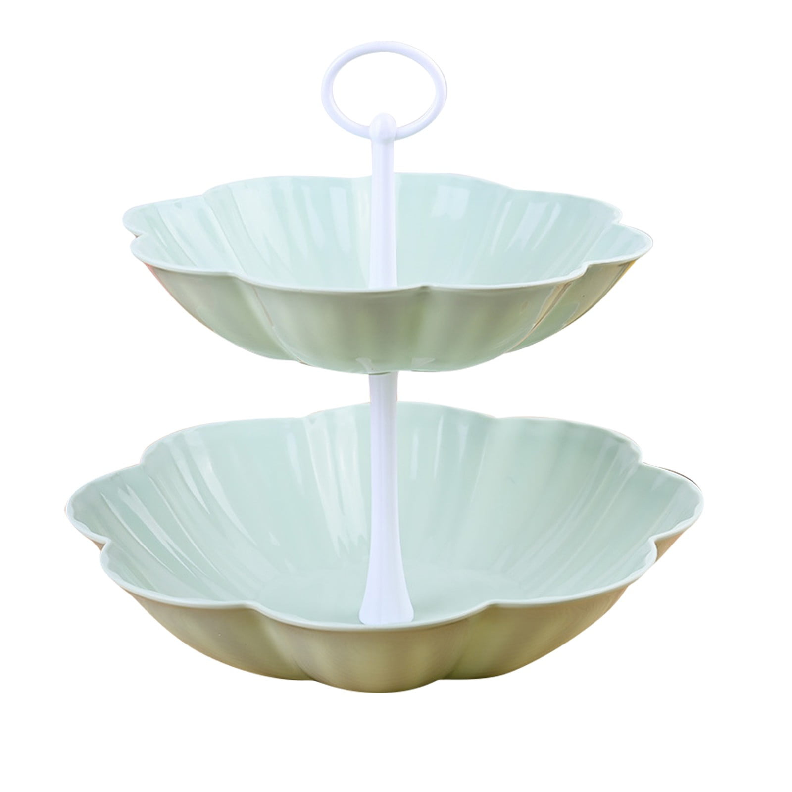 JWDX Cake Stand Clearance! European Style Double Layer Fruit Plate Cake