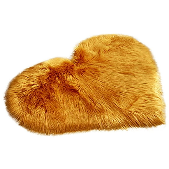 JWDX Carpet, Bedroom Carpet Clearance, Carpet Sheepskin Shaggy Slip Imitation Rugs Non Mats Wool Faux Bedroom Home Textiles Gold