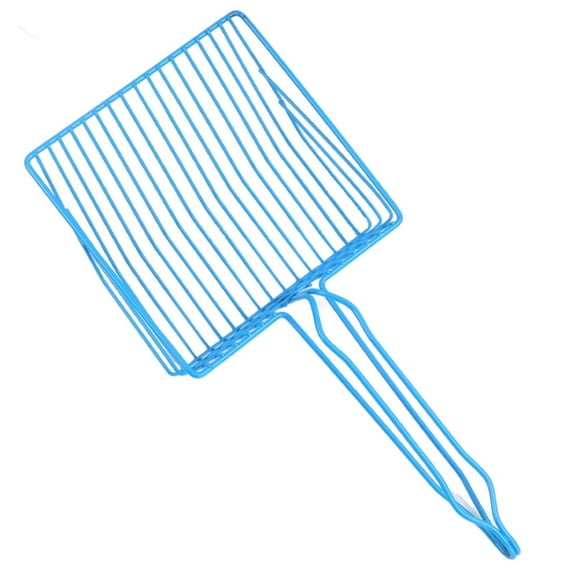 JWDX Cleaning Supplies Clearance! Cat Poop Scooper Peacock Blue Large, Metal Litter Shovel Extended Handle Hollowed Out Cat Poop Shovel Tool Metal Stainless Shovel Poop Tool Pet Supplies