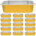 thumbnail image 1 of JWDX Gold Tin Box Clearance, Aluminum Pans 25Pcs Heavy Duty Disposable Foil Pans for Baking Roasting Chafing 750Ml Deep Tin Foil Bakeware Steam Table Tray Cookware Food Prepping Cake Oven Pan, 1 of 3