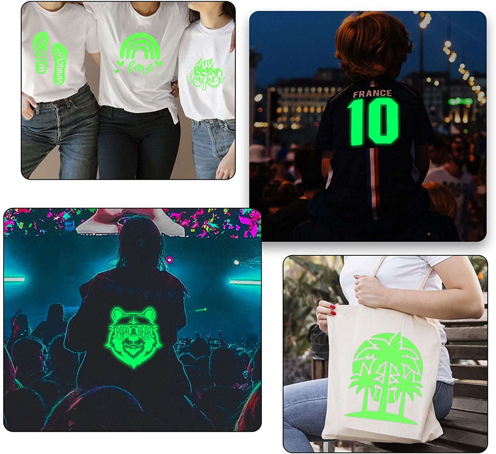 JWDX Heat Transfer Vinyl Clearance! Luminous Heat Transfer Htv ...