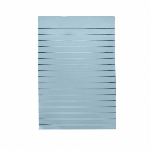 JWDX Hot Clearance! 1 Pads Lined Sticky Notes 4x6 Sticky Notes with Lines Self Stick Note Pads 8 Bright Multi Colors 50 Sheet/Pad, Note x1 Light Blue