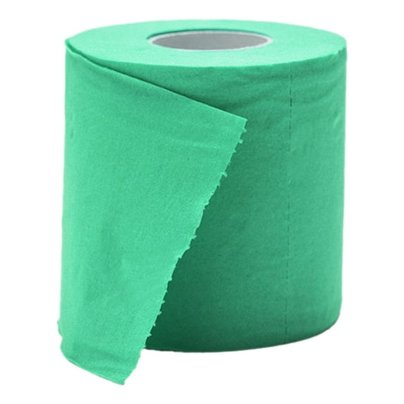 JWDX Hot Clearance! Colored Toilet Paper Multicolor Funny Novelty Toilet Paper Sustainable and Soft for Home Camping Trave, A Roll of Dark Green Colored Small Paper Green