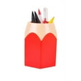 thumbnail image 1 of JWDX Hot Clearance! Pencil Rd Storage Vase Pot Pen Stationery Holder Brush Makeup Housekeeping Organizers, 1*Pen Holder Red, 1 of 6