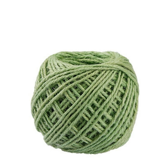 Big Sale! Jwdx Yarn, Yarn for Crocheting Clearance, 40M Natural Brown Jute Hemp Rope Twine String Cord Shank Craft String Diy Making Green