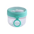 thumbnail image 1 of Clearance School Supplies! JWDX Portable Breakfast Cup Cyan, Overnight Oats Jars Cereal Milk Container Leak Proof Oatmeal Jars Yogurt Containers with Lids Oatmeal to Go Container, 1 of 4
