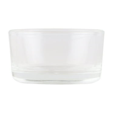 JWDX Storage Containers Clearance, Tea Light Candle Holders Elegant Clear Glass 5 X 3 Cm for Candles Votive Tealight Holders for Decoration Restaurant Celebrations Engagement Wedding