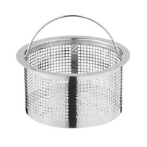JWDX Strainers Clearance! Mesh Basket Kitchen Sink Drain Strainer Stainless Steel Large Basket Food Catcher Fast Flow and Effective Full Mesh Basket, Include 1X Filter Sink Net