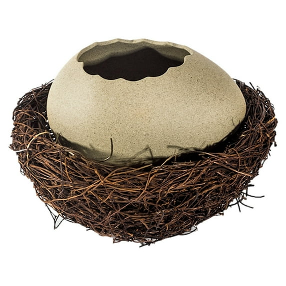 JWDX Tableware Clearance! Special Shaped Ceramic Broken Egg Bowl Vase Net Red Barbecue Shop Dessert Bird'S Nest Egg Modeling Bowl Tableware Set Plate, Include 1X Egg Breaking Bowl