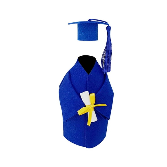 JWDX Wine Bottle Covers Clearance, Mini Doctor Dress Bachelor Dress Graduation Season Graduation Event Party Decoration Bottle Decoration Props Doctor Dress