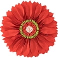 thumbnail image 1 of JWH 3D Decorative Round Orange Daisy Flower Throw Pillows for Sofa Bedding Couch 12inch for Sofa Bed Office Decoration, 1 of 7