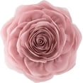 thumbnail image 1 of JWH 3D Handmade Decorative Soft Round Accent Flower Pillows Cushions for Sofa Bedding 12 inch Rose Gold, 1 of 10
