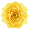 thumbnail image 1 of JWH 3D Handmade Decorative Soft Round Rose Flower Throw Pillow Pillows for Decor 12inch Yellow, 1 of 10