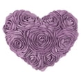 thumbnail image 1 of JWH 3D Handmade Heart Shaped Rose Flower Valentine Gift Throw Pillow Cushions 13 x 16inch for Room Decor, 1 of 7