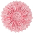 thumbnail image 1 of JWH 3D Handmade Modern Decorative Sunflower Floral Throw Pillows with Insert 14 inch Pink, 1 of 12