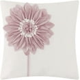 thumbnail image 1 of JWH 3D Room Decorative Flower Pillow Cover in Sunflower Shape 18x18inch Dusty Pink for Sofa Chair Couch Decoration, 1 of 9