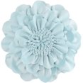 thumbnail image 1 of JWH 3D Handmade Round Decorative Flower Throw Pillow Cover with Filler Small Circular Soft Velvet Pillows for Living Room,Bedroom and Hotel in Sky Blue 14inch, 1 of 7