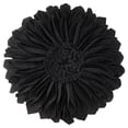 thumbnail image 1 of JWH 3D Handmade Round Decorative Wool Sunflower Throw Pillows with Insert for Decor 12inch Deep Grey, 1 of 8