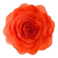 thumbnail image 1 of JWH 3D Handmade Unique Soft Round Gauze Accent Pillows for Home Decoration in 12 inch Orange Red, 1 of 9